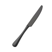BON CHEF Como, Dinner Knife, Solid Handle, Satin Finish, 13/0, 9.13" - Black Matte , set of 12 S4111BM